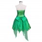 Peter Pan Tinker Bell Dress Cosplay Costume Girl's Dress Green Princess Dress Custom Made