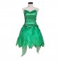 Peter Pan Tinker Bell Dress Cosplay Costume Girl's Dress Green Princess Dress Custom Made