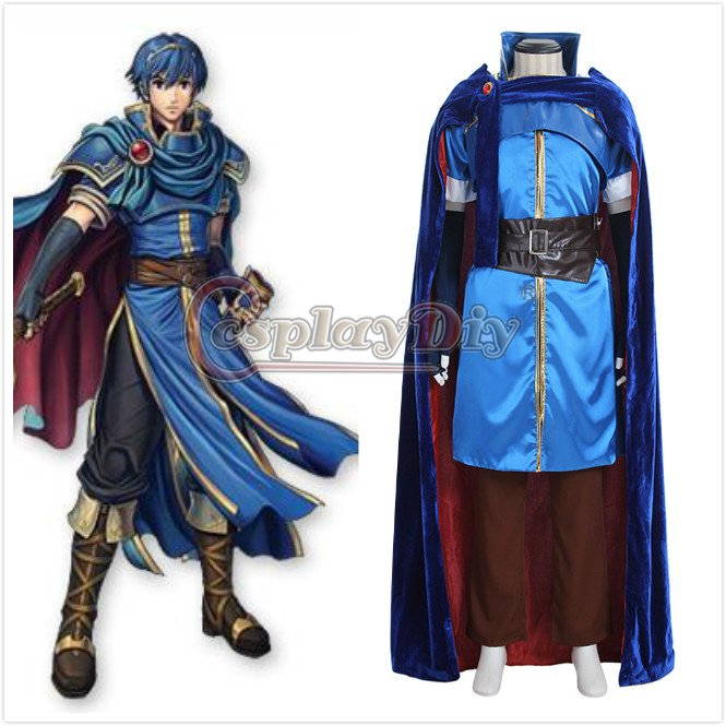 CosplayDiy Fire Emblem Awakening Brawl Marth Cosplay Costume Men's Halloween Costume