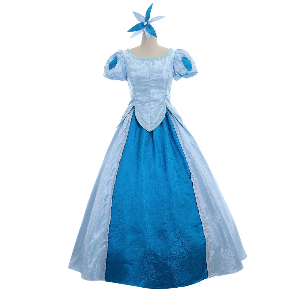CosplayDiy The Little Mermaid Princess Ariel Blue Dress Women Halloween ...