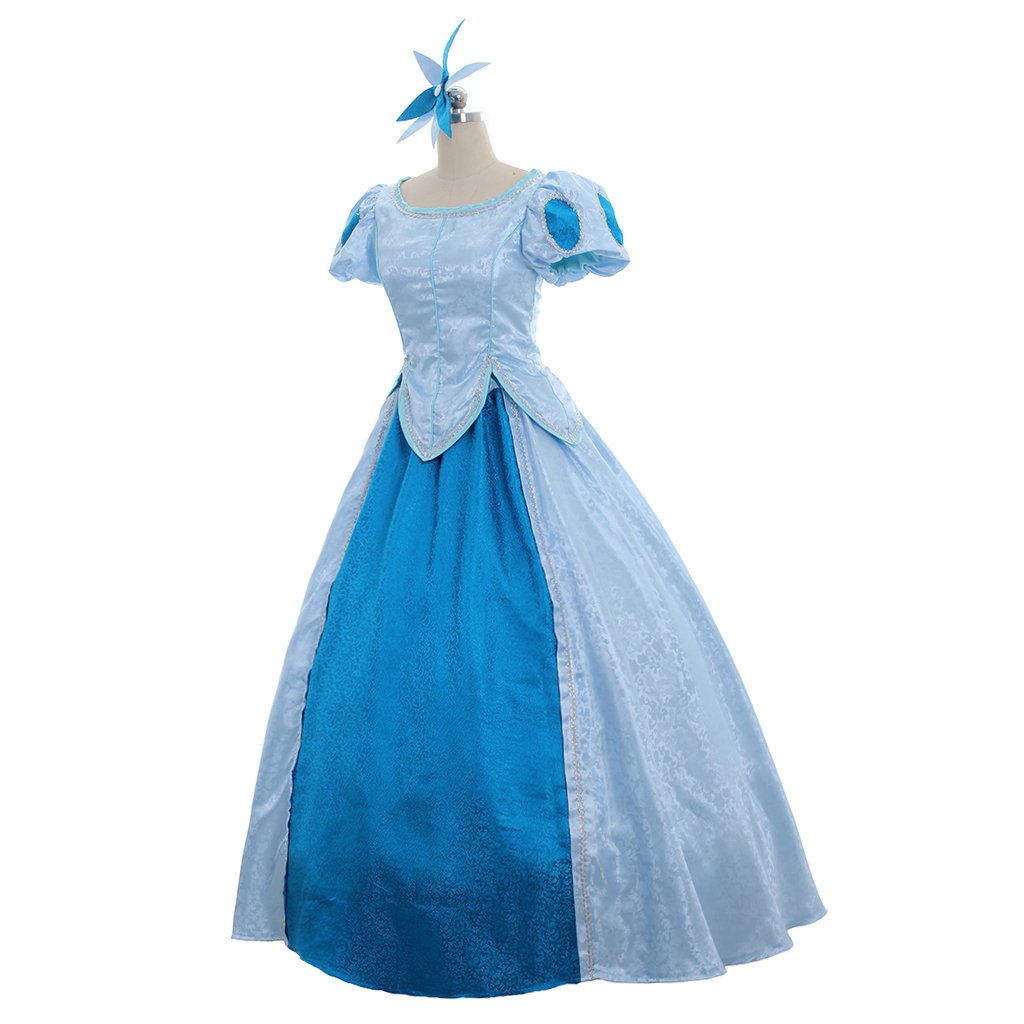 CosplayDiy The Little Mermaid Princess Ariel Blue Dress Women Halloween ...