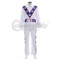 Motorcycle Daredevil Evel Knievel Patriotic Costume With Cape Custom Made Men Cosplay Costume