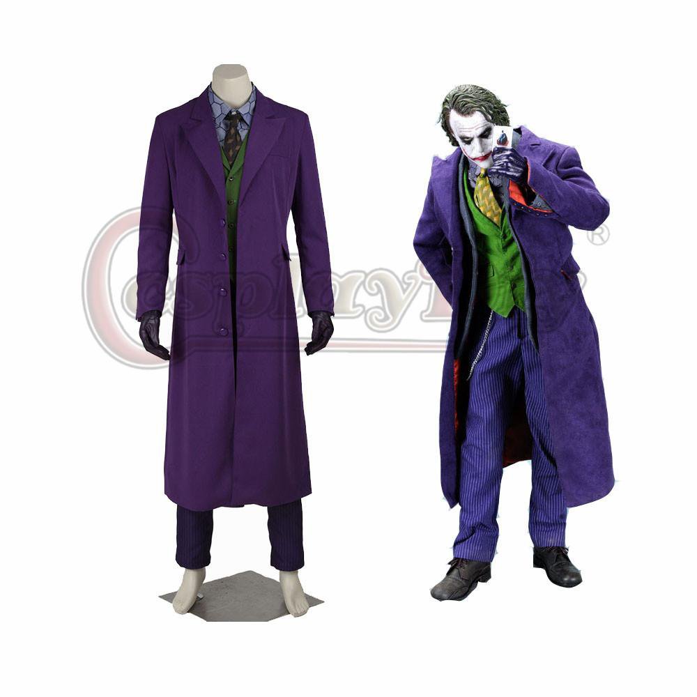 Cosplaydiy Men's Clothing Batman Dark Knight Rise Joker Costume Cosplay ...