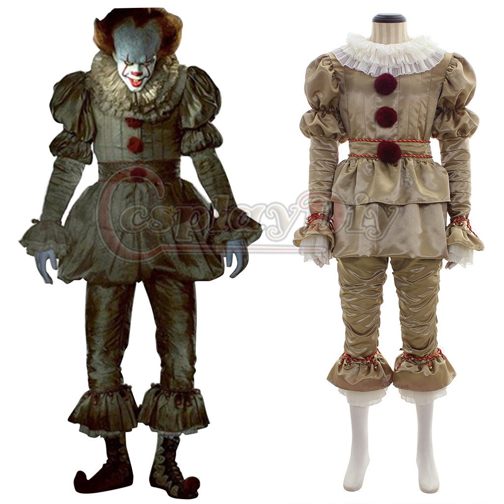 2017 Stephen King's Movie IT Pennywise Halloween Cosplay Costume The ...