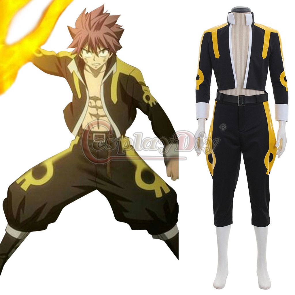 Anime Fairy Tail Natsu Dragneel Cosplay Costume