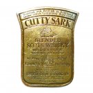 Cutty Sark London Solid Brass Vintage Gentleman Belt Buckle