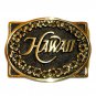 Hawaii Heritage Mint Solid Brass Vintage Belt Buckle