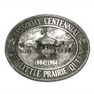 Kansas Cassoday Little Prairie Queen Vintage Pewter Belt Buckle