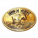 California Bishop Mule Days 2008 Solid Bronze Belt Buckle