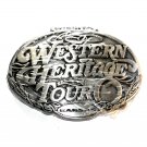 Wichita Kansas Western Heritage Tour Award Design Pewter Belt Buckle Wichita Kansas Western Heritage Tour Award Design Pewter Belt Buckle