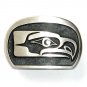 Seahawk Northwest Hand Casted Satin Silver Finish Bronze US Belt Buckle