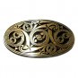 Celtic Scroll Hand Casted Sanded Finish Solid Bronze Belt Buckle