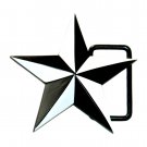 Black White 5 Point Star Fashion Belt Buckle Black White 5 Point Star Fashion Belt Buckle