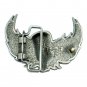 Mic Wings My Microphone Pewter Color Belt Buckle