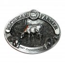 Michigan Farmer Vintage Bryant Solid Pewter 3D Belt Buckle Michigan Farmer Vintage Bryant Solid Pewter 3D Belt Buckle