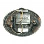 Michigan Farmer Vintage Bryant Solid Pewter 3D Belt Buckle