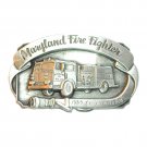 Maryland Fire Fighter Vintage Siskiyou Solid Pewter 3D Belt Buckle Maryland Fire Fighter Vintage Siskiyou Solid Pewter 3D Belt Buckle