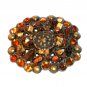 Faux Stone Beads Boho Bobo Vintage Brass Western Belt Buckle