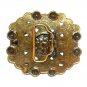 Faux Stone Beads Boho Bobo Vintage Brass Western Belt Buckle