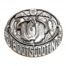 Boot Scootin Bergamot US Pewter Vintage Gentleman Belt Buckle Boot Scootin Bergamot US Pewter Vintage Gentleman Belt Buckle