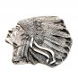 Native American Indian Chief 3D Bergamot US Pewter Belt Buckle