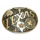 Texas State Seal Vintage Award Design Solid Brass Belt Buckle Texas State Seal Vintage Award Design Solid Brass Belt Buckle
