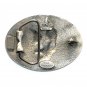 American Eagle Siskiyou Rope Edge Pewter Western Belt Buckle