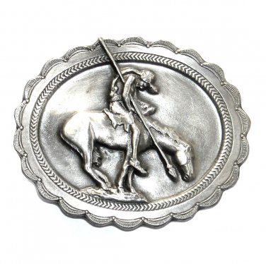 Born to Be Free Untamed Spirit 3D Siskiyou Pewter American Made Belt Buckle