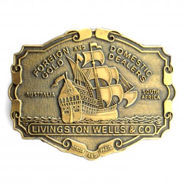 livingston wells & co belt buckle