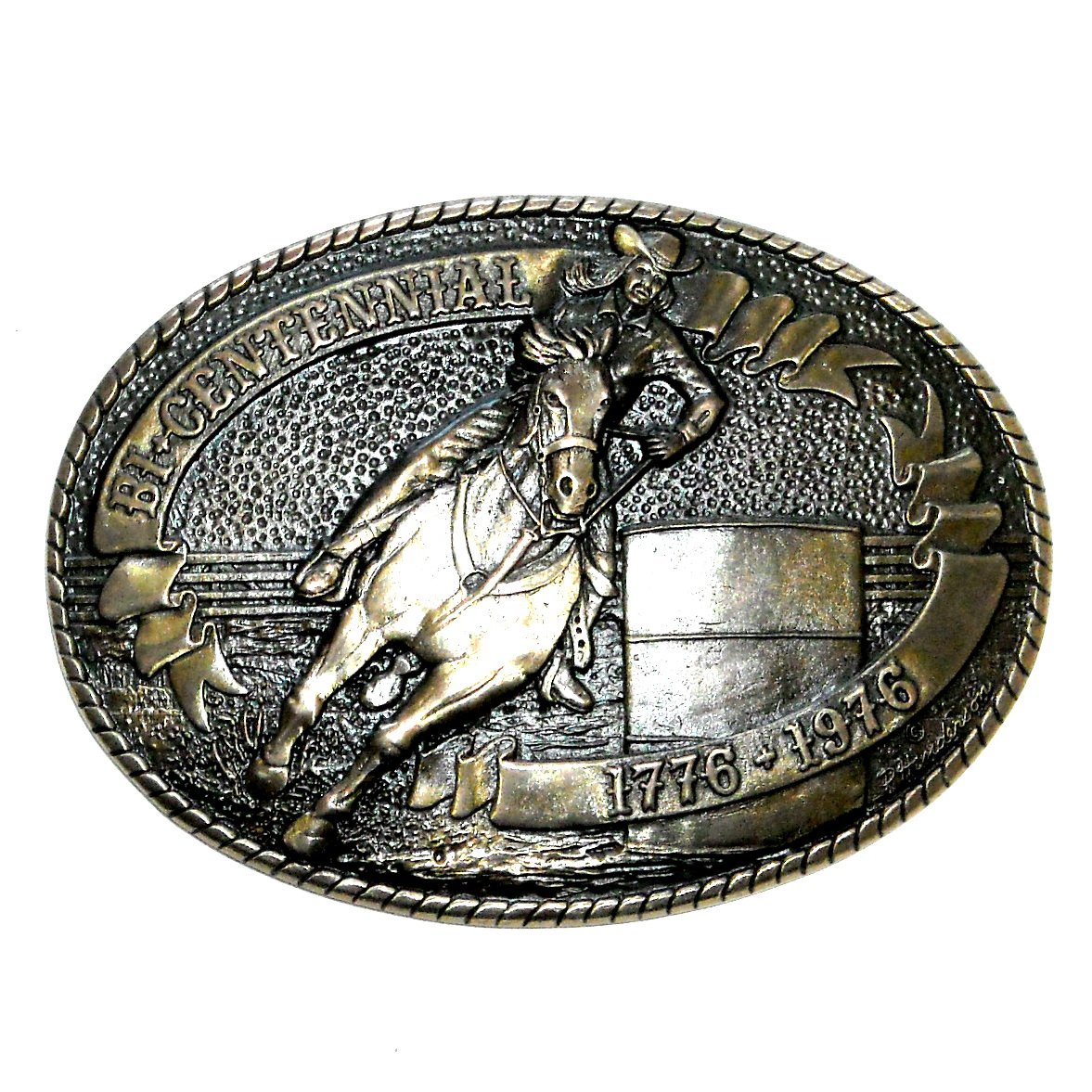 SOLD American Cowboy Tony Lama Barrel Racer Limited Edition Brass Belt ...