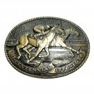 Tony Lama Racing Quarter Horse American Cowboy Limited Edition Brass Belt Buckle Tony Lama Racing Quarter Horse American Cowboy Limited Edition Brass Belt Buckle