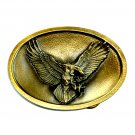 American Flying Eagle Bird USA Bergamot Brass Color Western Belt Buckle American Flying Eagle Bird USA Bergamot Brass Color Western Belt Buckle