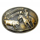American Rodeo Cowboy Tony Lama Limited Edition Brass Belt Buckle American Rodeo Cowboy Tony Lama Limited Edition Brass Belt Buckle