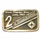 Black Thunder Mine 1985 Anacortes Brass Limited Edition 64 Belt Buckle Black Thunder Mine 1985 Anacortes Brass Limited Edition 64 Belt Buckle