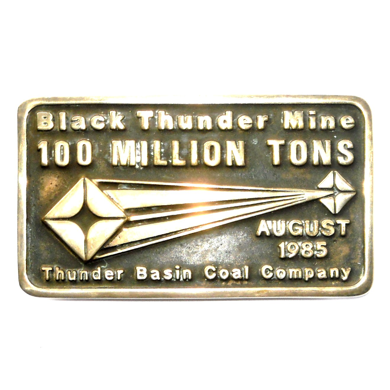 Thunder Base Mine Anacortes Brass Limited Edition 639 Belt Buckle
