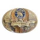 Smith And Wesson Eagle Bergamot Brass Color Belt Buckle