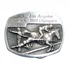 Fencing Equestrian Los Angeles 1984 Olympics Sanchez Pewter Belt Buckle Fencing Equestrian Los Angeles 1984 Olympics Sanchez Pewter Belt Buckle