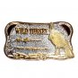 Wild Turkey Keep The Dream Alive Indiana Metal Gold Silver Colors Belt Buckle