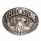 YellowStone Bull Elk Indiana Metal Craft Solid Pewter Classic Western Belt Buckle YellowStone Bull Elk Indiana Metal Craft Solid Pewter Classic Western Belt Buckle