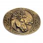 Wild Horses Trophy Vintage Indiana Metal Craft Brass Western Belt Buckle