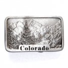 Colorado State Famous Mountains Indiana Metal Craft Pewter Classic Belt Buckle