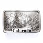 Colorado State Famous Mountains Indiana Metal Craft Pewter Classic Belt Buckle