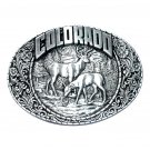 Colorado State Wildlife Elk Indiana Metal Craft Solid Pewter Classic Western Belt Buckle Colorado State Wildlife Elk Indiana Metal Craft Solid Pewter Classic Western Belt Buckle