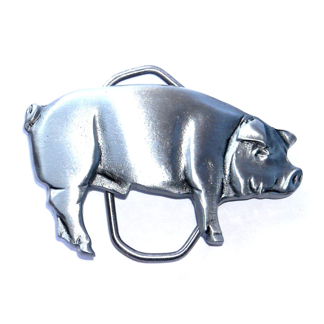 Big Hog Pig 3D Great American Western Belt Buckle