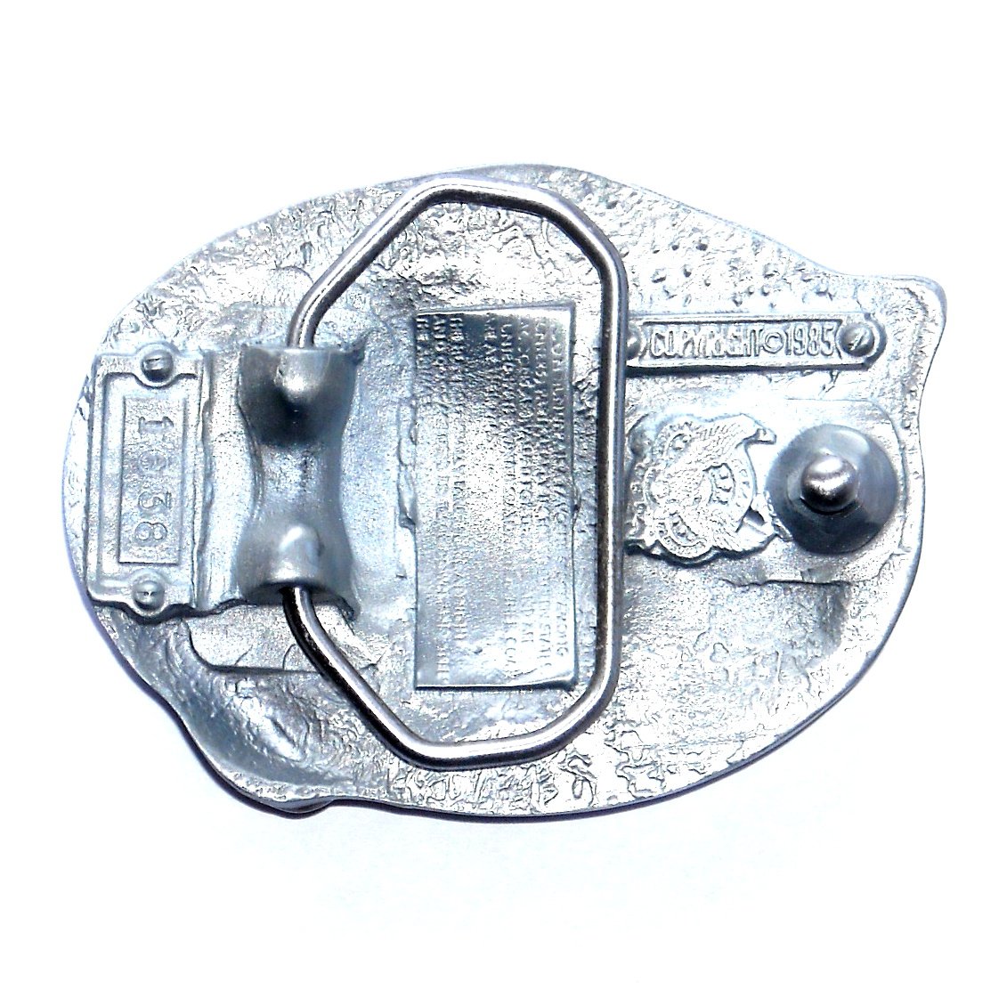 Raccoon Hunting Great American Color Belt Buckle