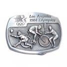 Tennis Volleyball Los Angeles 1984 Olympics Sanchez Pewter Belt Buckle