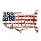Proud To Be An American Beautiful Flag GAP Color Belt Buckle