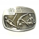 Gymnastics Los Angeles 1984 Olympics Sanchez Pewter Belt Buckle Gymnastics Los Angeles 1984 Olympics Sanchez Pewter Belt Buckle
