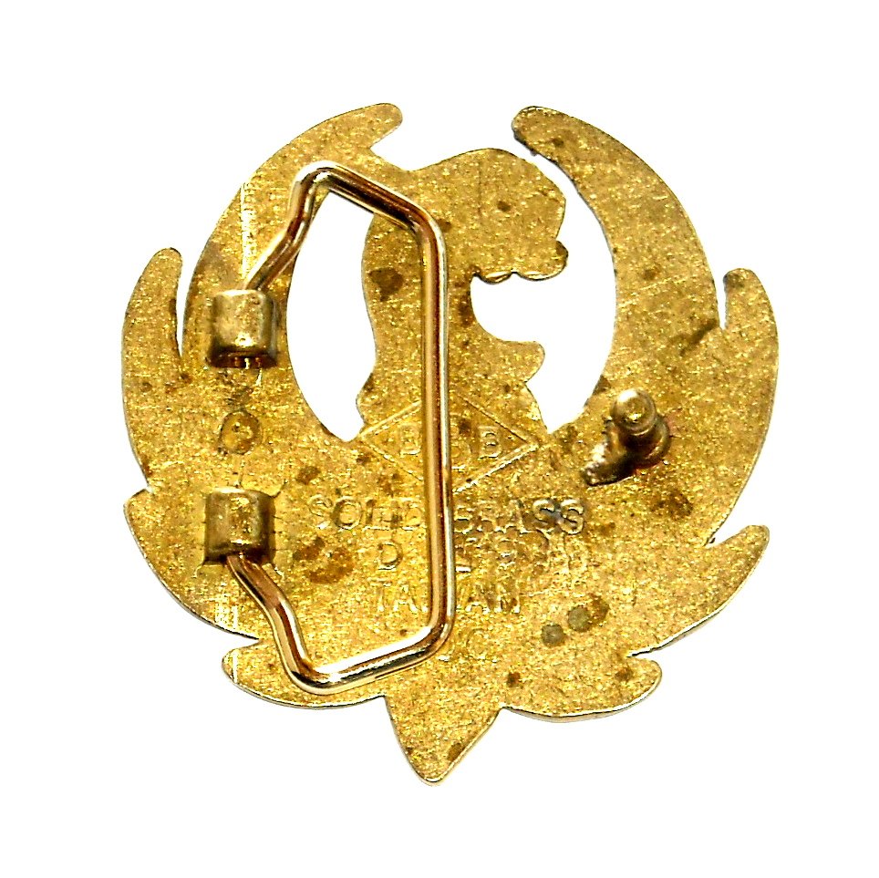 Thunderbird Ruger Logo Firebird Baron Solid Brass Vintage Belt Buckle