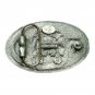FD Shield Fire Department American C&J Pewter Color Belt Buckle